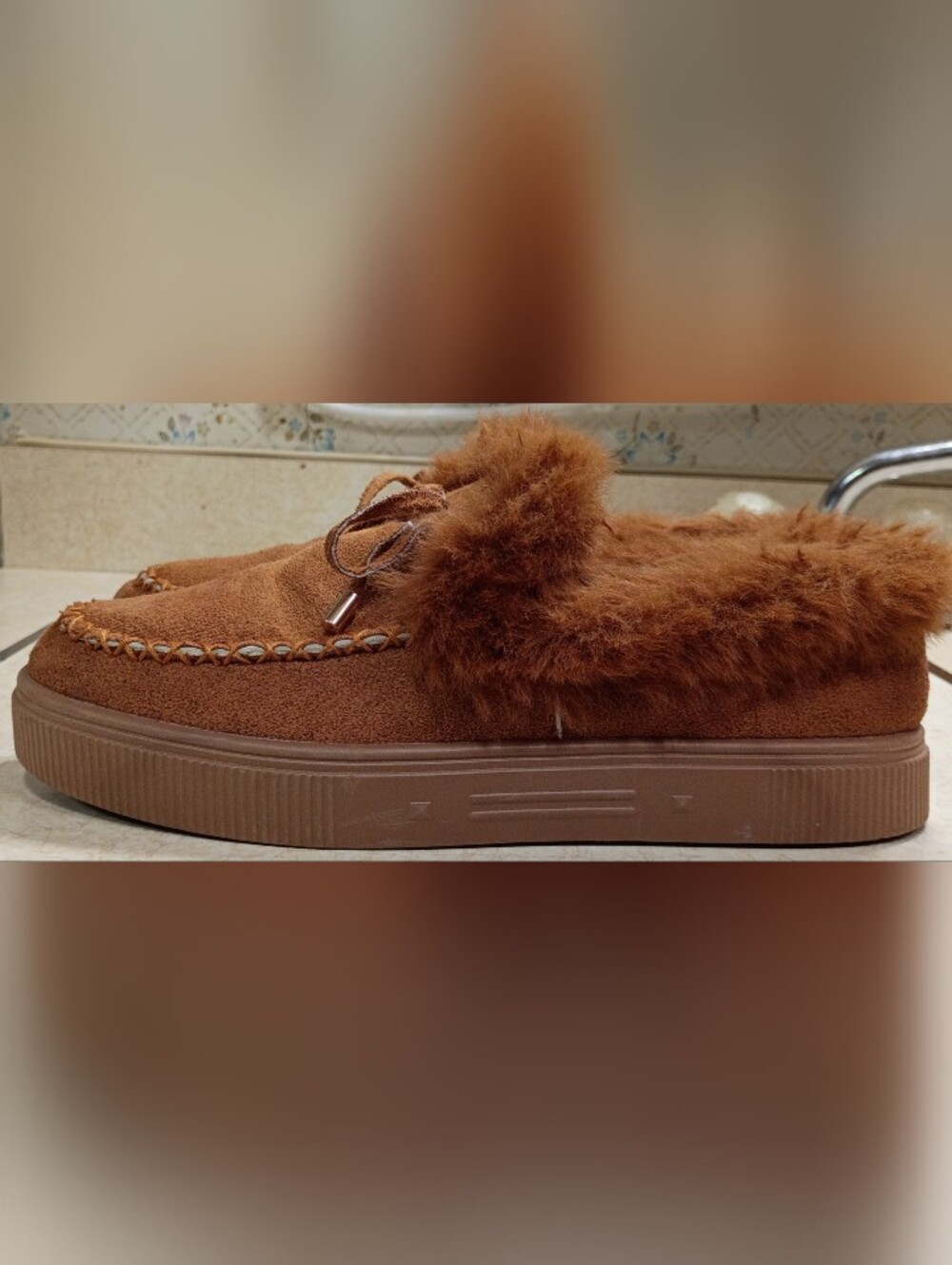 YLYL Women's Winter Flat Boots Warm Fur Lined, Fuzzy Thick Plush (7) - Picture 5 of 10